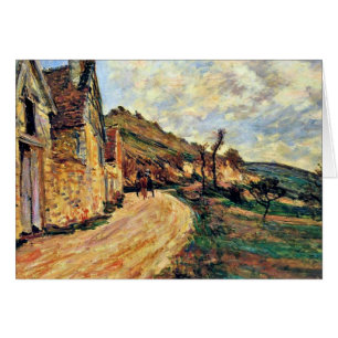 Monet - Sten vid Falaise nära Giverny Hälsningskort
