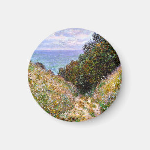 Monet - Stigen vid La Cavee, Pourville Magnet