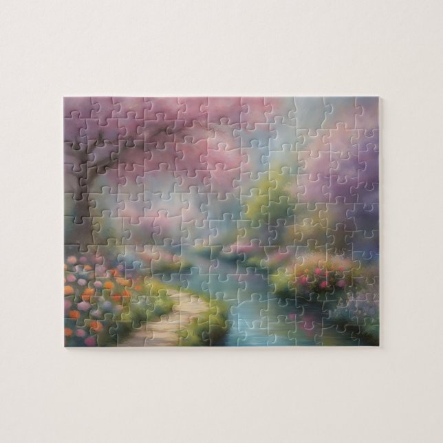 Monet Stil Fantasy Pussel (Horisontell)