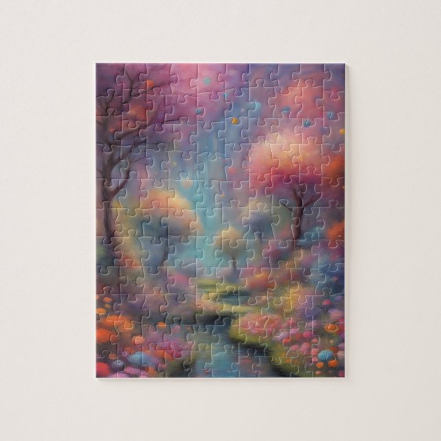 Monet Stil Fantasy Pussel (Vertikal)