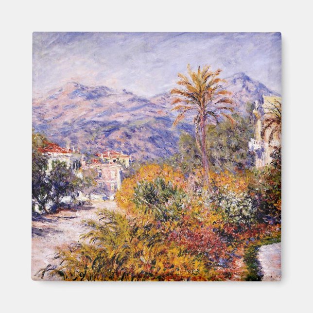 Monet - Strada Romada i Bordighera Magnet (Framsidan)