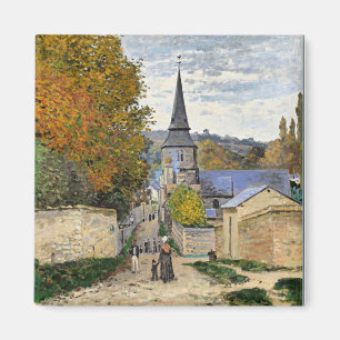 Monet - Street in Sainte-Adresse, bra art, Magnet