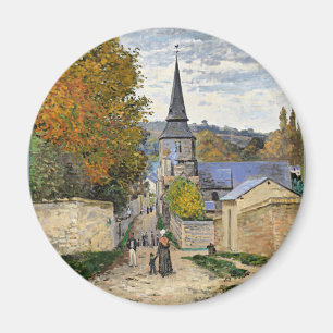 Monet - Street in Sainte-Adresse, bra art, Magnet