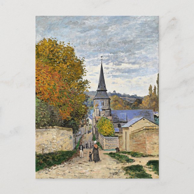 Monet - Street in Sainte-Adresse, Vykort (Framsida)