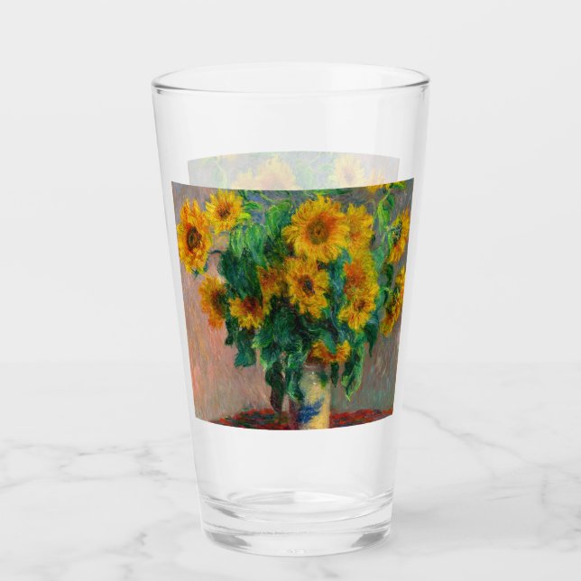 Monet Sunblommor Glaskopp (Framsida)