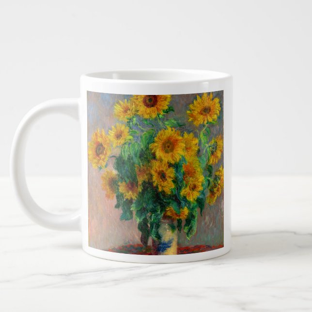 Monet Sunblommor Jumbo Mugg (Vänster)