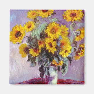 Monet Sunblommor Magnet