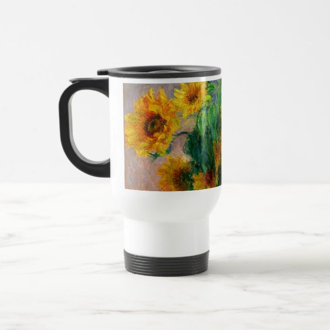 Monet Sunblommor Resemugg (Vänster)