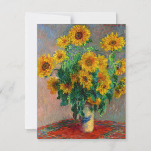 Monet Sunblommor Spara Datumet