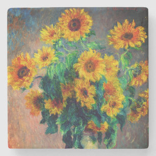 Monet Sunblommor Stenunderlägg