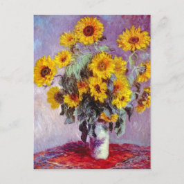 Monet Sunblommor Vykort