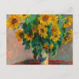 Monet Sunblommor Vykort