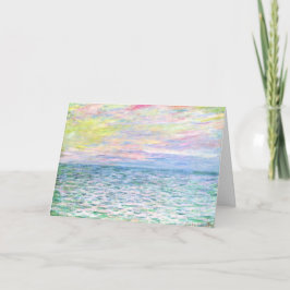 Monet - Sunset at Pourville, bra art Kort