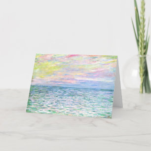 Monet - Sunset at Pourville, bra art Kort