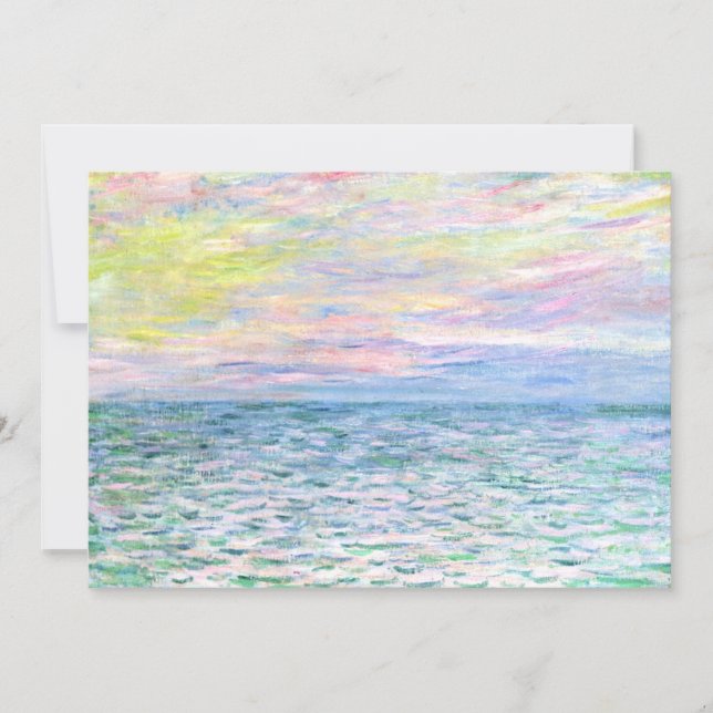 Monet - Sunset i Pourville, bra art Julkort (Framsida)