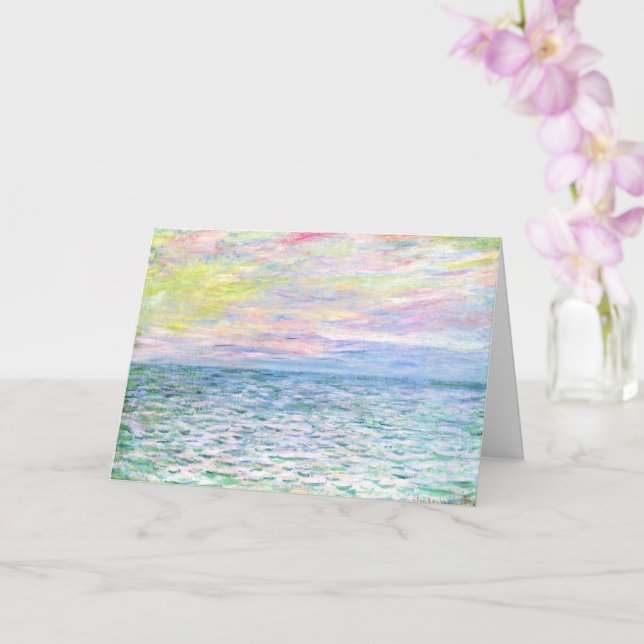Monet - Sunset i Pourville, bra art Kort (Orkide)
