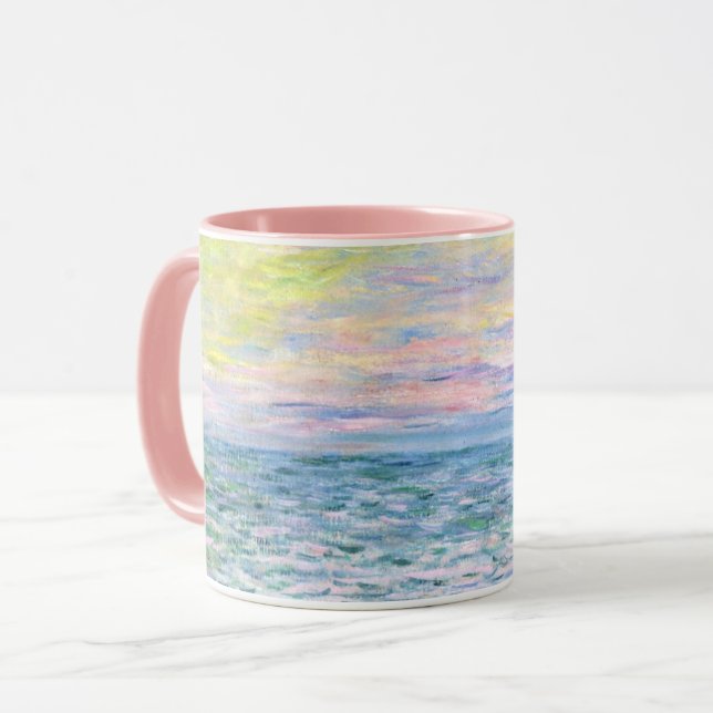 Monet - Sunset i Pourville, bra art Mugg (Framsida vänster)