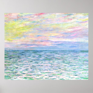 Monet - Sunset i Pourville, bra art Poster