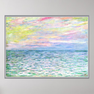Monet - Sunset i Pourville Poster
