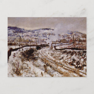 Monet-Tåg i Snö i Argentina. Vykort