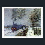 Monet Tåg i Snö Poster<br><div class="desc">MONET TÅG ’Tåg in Snö’ eller ’The Locomotive’ 1875,  av Claude Monet.</div>