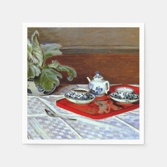 Monet: Tea Set. Pappersservett (Framsidan)