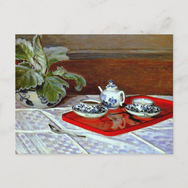 Monet: Tea Set. Vykort (Framsida)