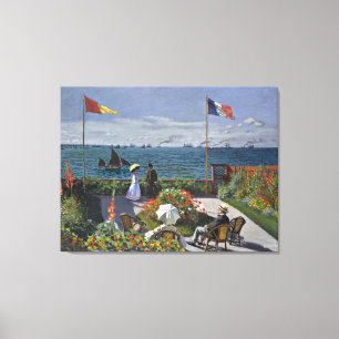 Monet - Terrace på Sainte Adresse Canvastryck