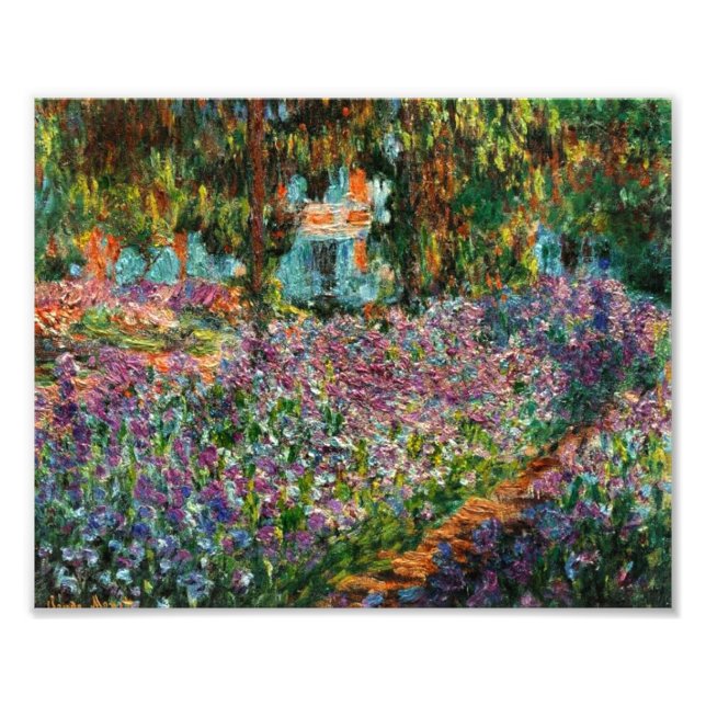 Monet The Artist's Garden at Giverny Fototryck (Framsidan)