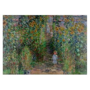 Monet Trädgård Vetheuil Impressionistisk Blomster