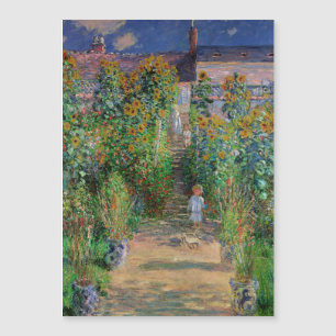 Monet Trädgård Vetheuil Impressionistisk Blomster