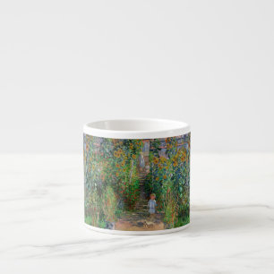 Monet Trädgård Vetheuil Impressionistisk Blomster Espressomugg