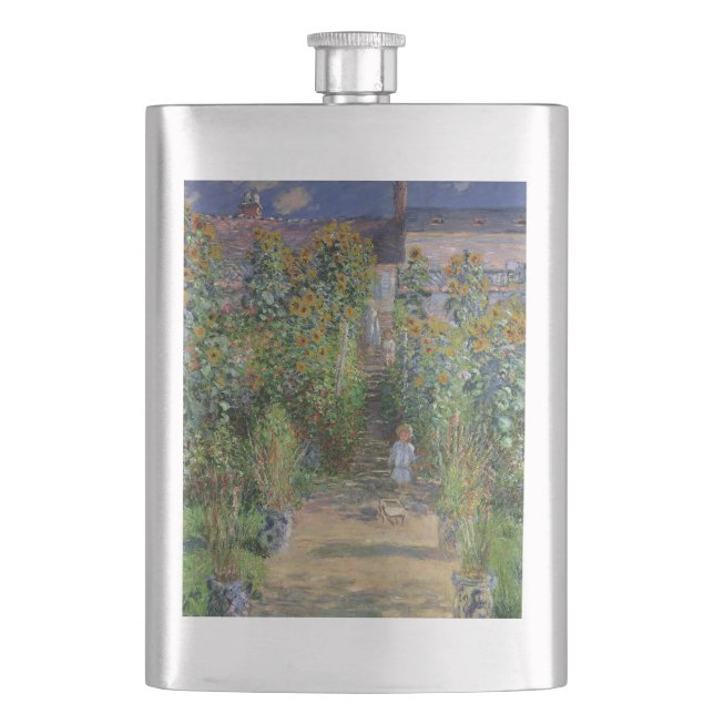 Monet Trädgård Vetheuil Impressionistisk Blomster  Fickplunta (Framsidan)