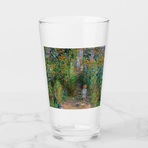 Monet Trädgård Vetheuil Impressionistisk Blomster Glaskopp