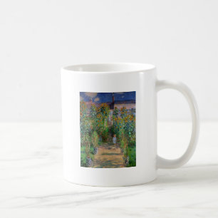 Monet Trädgård Vetheuil Impressionistisk Blomster Kaffemugg