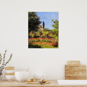 Monet - Trädgården i blom Poster