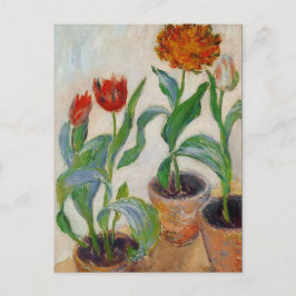 Monet Tre tulippor Vykort