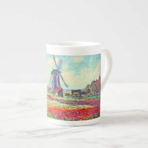 Monet Tulips Kvarn Benporslin Mugg