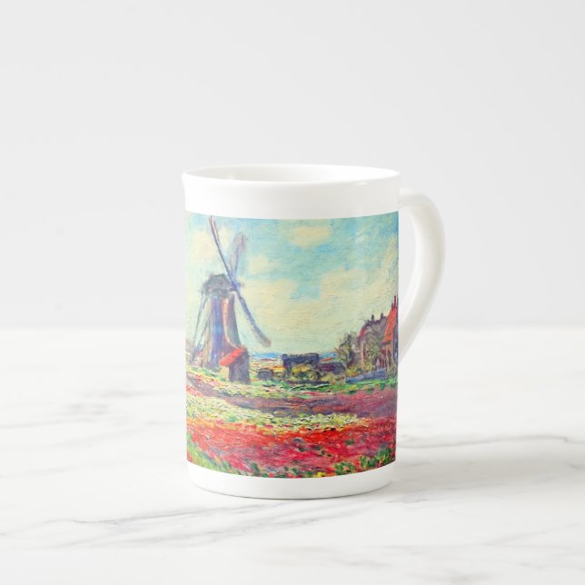 Monet Tulips Kvarn Benporslin Mugg (Framsida höger)
