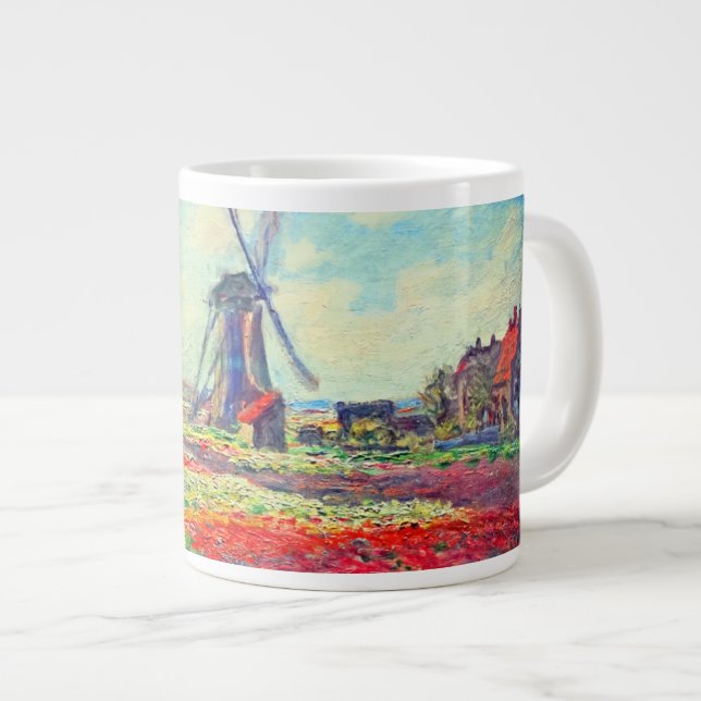 Monet Tulips Kvarn Jumbo Mugg (Framsida höger)