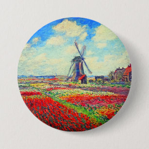 Monet Tulips Kvarn Knapp