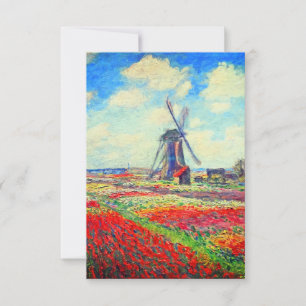 Monet Tulips Kvarn OSA Kort