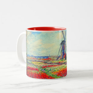 Monet Tulips Kvarn Två-Tonad Mugg