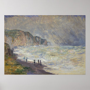 Monet - tungt hav i Pourville Poster
