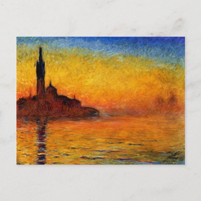Monet - Twilight Venice Vykort (Framsida)