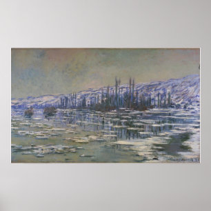 Monet - uppdelningen av iset poster