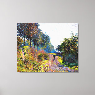 Monet - Väg, berömd, målning, Canvastryck