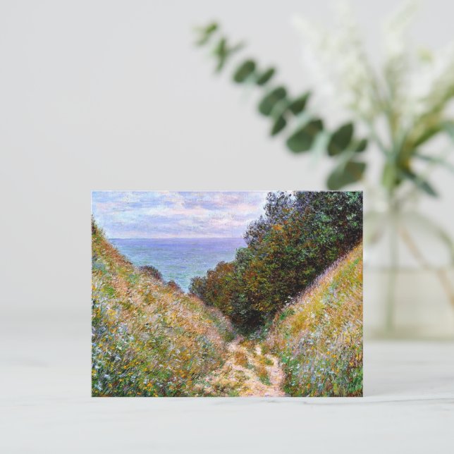 Monet - Väg vid La Cavee, Pourville Vykort (Stående Fram)