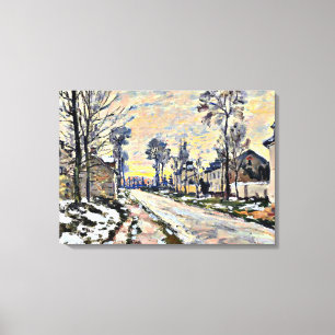 Monet - Vägen till Louveciennes, Impressionism Canvastryck