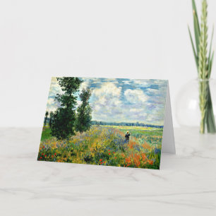 Monet - Vallmo Fält, Argentina, Impressionistisk k Kort